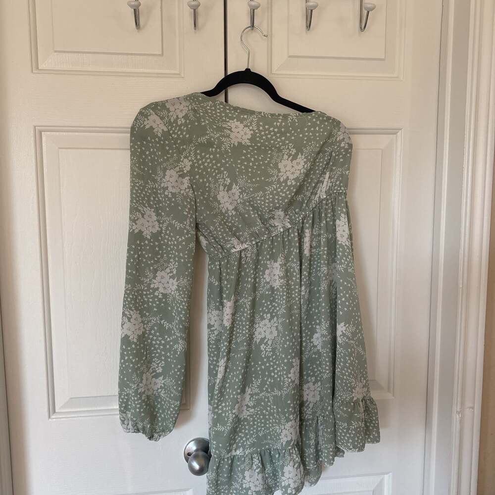 Dress Sage One Shoulder Large